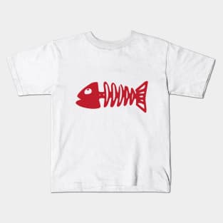 Valentine TShirt Fish Bone Kids T-Shirt